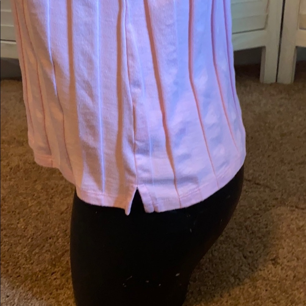 Pink ribbed tee - Picture 4 of 8